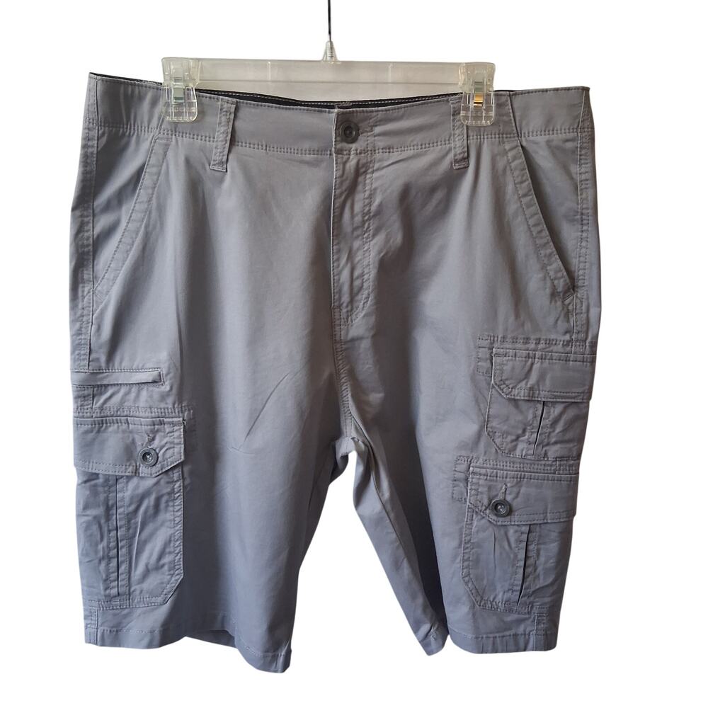 Iron Flex Men's Grey Cargo Shorts Casual Summer Performance wear-34